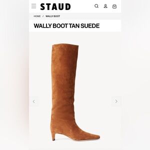 STAUD Brand New Wally boot tan suede